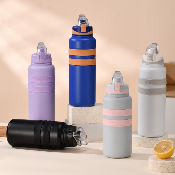 High Quality Thermos Flask Vacuum Travel Metal Tumbler 800ML 1000ML Stainless Steel Water Bottle with Handle - 8103 - 8104
