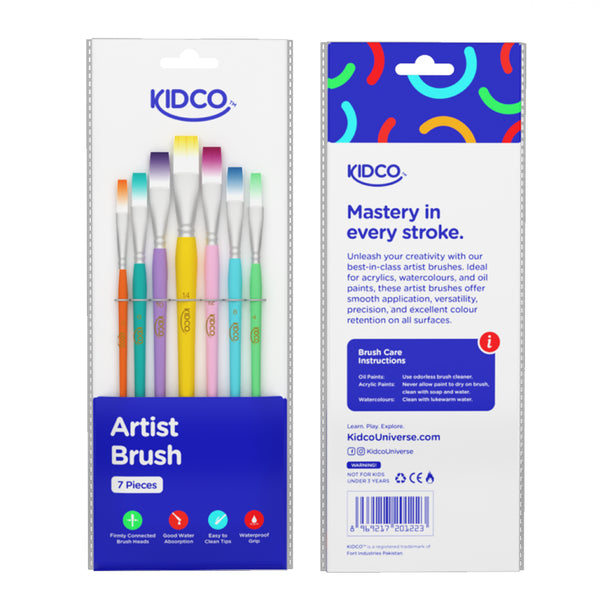 Artist Brush - Flat Brush Set - Kidco