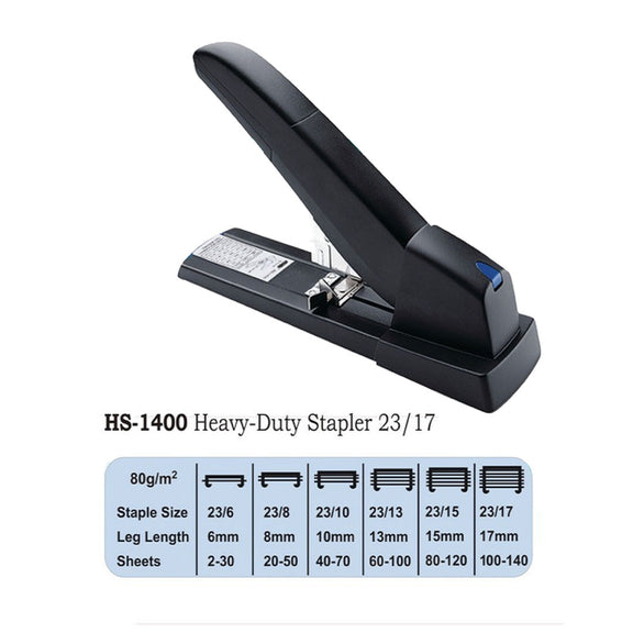 Heavy Duty Stapler 23/17 - HS-1400 - STD – FortBrands.pk