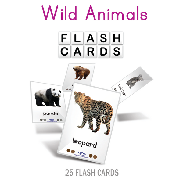 Wild Animals Flash Cards - Kidco