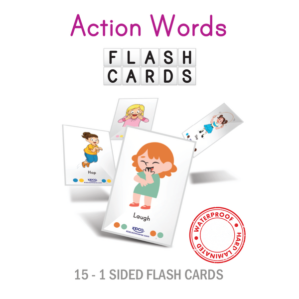 Action Words Flash Cards - Kidco