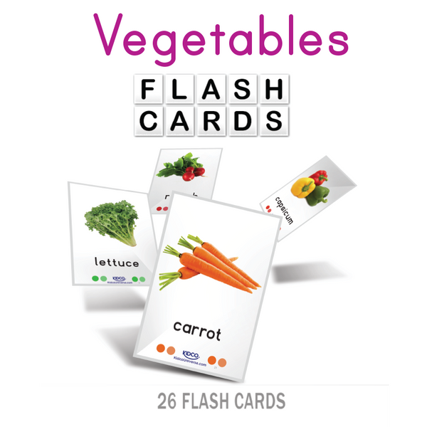 Vegetables Flash Cards - Kidco