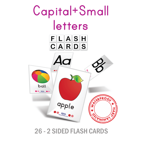 Capital+ Small Letters Flash Cards - Kidco